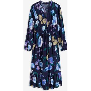 Midi jurk van soepele viscose