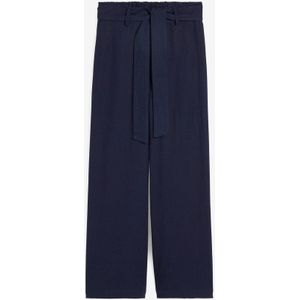 Culotte van lichte linnenmix