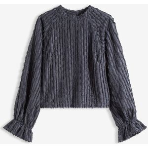 Blouse van gestructureerd materiaal