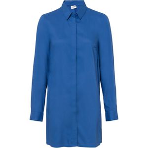 Lange blouse met splitten van soepel vallende viscose