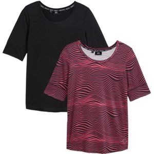 Sportshirt met halflange mouwen (set van 2), sneldrogend