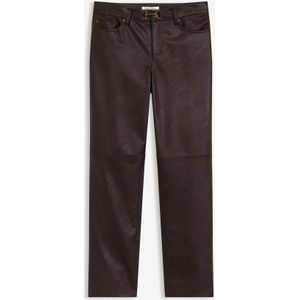 Imitatieleren broek in used look