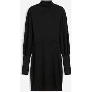 Gebreide jurk met col