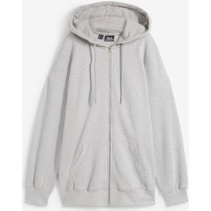 Oversized sweatvest met capuchon