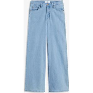 Wide leg stretch jeans mid waist