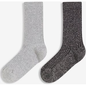 Sokken van biologisch katoen et met lurex (2 paar)
