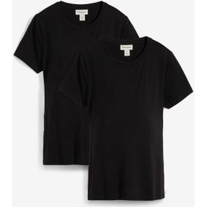 Zwangerschapsshirt / voedingsshirt (set van 2) van biologisch katoen
