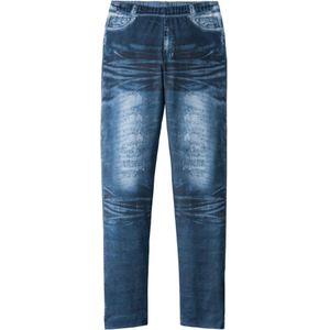 Meisjes legging in denim look