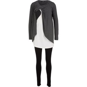 Zwangerschapsoutfit / voedingsoutfit (2-dlg. set)