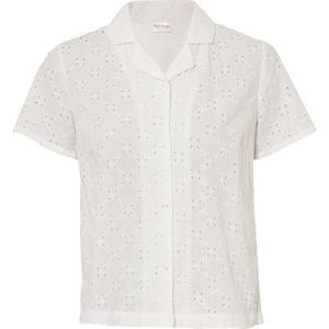 Blouse met broderie anglaise