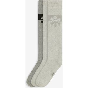 Thermo kniekousen met zacht frotté binnenin (3 paar)