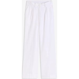 Palazzo broek van een soepel vallende linnenmix