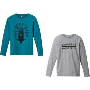 Jongens longsleeve met biologisch katoen (set van 2)