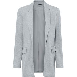 Lange jersey blazer met zakken