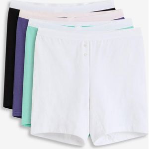 Boxershorts - Middellange Dames Boxer - Set van 4 - Biologisch Katoen