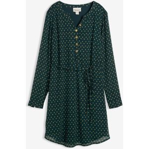 2-in-1 zwangerschapsjurk/voedingsjurk van chiffon