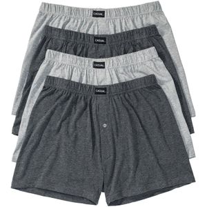 Boxershorts - Set van 4 - Wijde Jersey - Heren