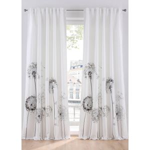 Onderhoudsvriendelijk microvezel gordijn (1 stuk)