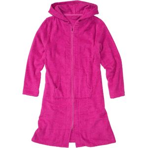 Frotté badjas met ritssluiting van biologisch katoen