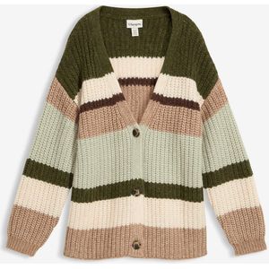 Grof gebreide trui met kleurverloop