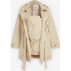 Zwangerschaps trenchcoat met baby-inzet