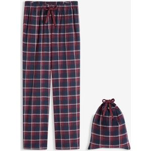 Geweven pyjamabroek van flanel met cadeauzakje
