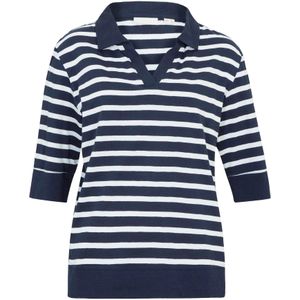 Poloshirt van katoen-viscosemix