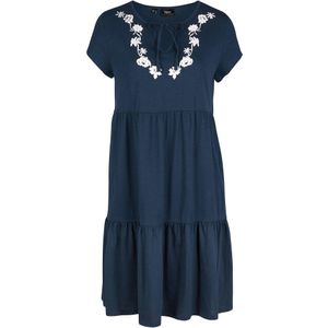 Katoenen tuniekjurk, korte mouw