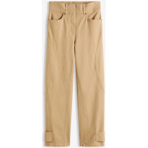 Twill broek met hoge band