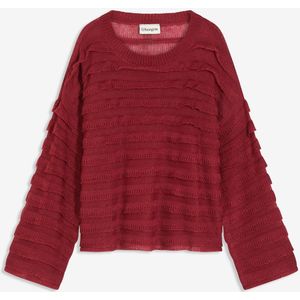 Oversized trui, semi-transparant