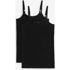 Spaghetti tops - Set van 2 - Biologisch Katoen