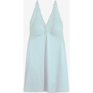 Slipdress met uitneembare vulling en glanzend materiaal