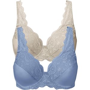 Beugel bh met sierlijk kant (set van 2)