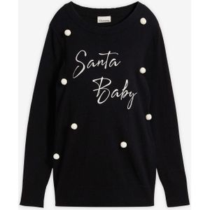 Zwangerschapstrui in kerstsfeer van biologisch katoen