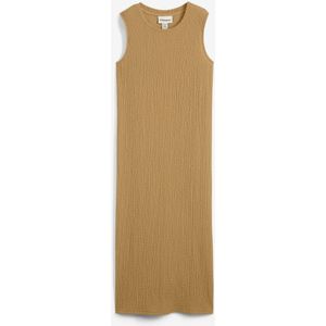 Jersey jurk van borkencrèpe