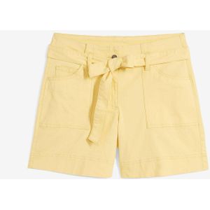 Twill short met strikceintuur