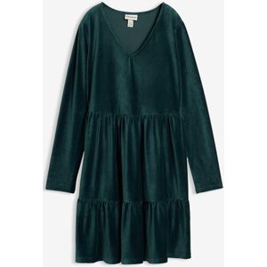 Mini jurk van elastisch fluweel