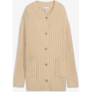 Gebreid vest in een zachte viscosemix