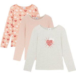 Shirt met lange mouwen van puur biologisch katoen (set van 3)