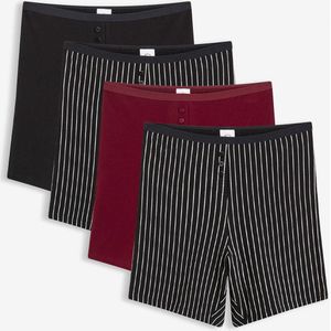 Damesboxershorts met langere pijpen (4-pack)