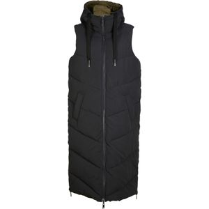 Reversibel bodywarmer van gerecycled polyester met capuchon