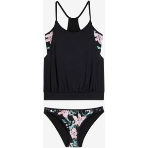 Oversized tankini in layer look (2-dlg. set)