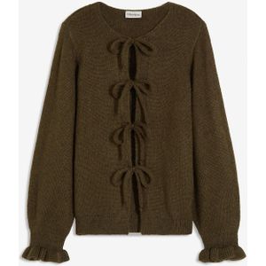 Oversized vest van zachte wolmix