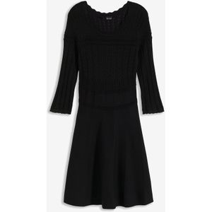 Gebreide jurk met ajourpatroon