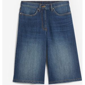 High waist stretch bermuda met comfortabele tailleband