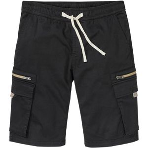 Stretch instap bermuda met cargozakken, regular fit