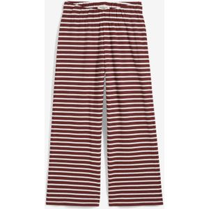 Jersey broek van gestructureerd katoen