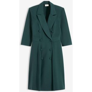 Blazerjurk met uitlopende rok