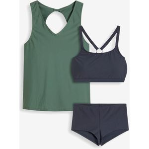 Tankini en top (3-dlg. set)