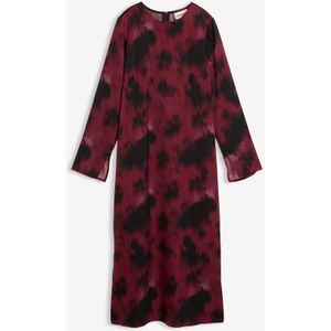 Midi jurk van satijn